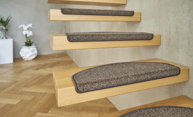 Velour plain stair mats