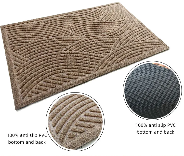 3D embossed door mats