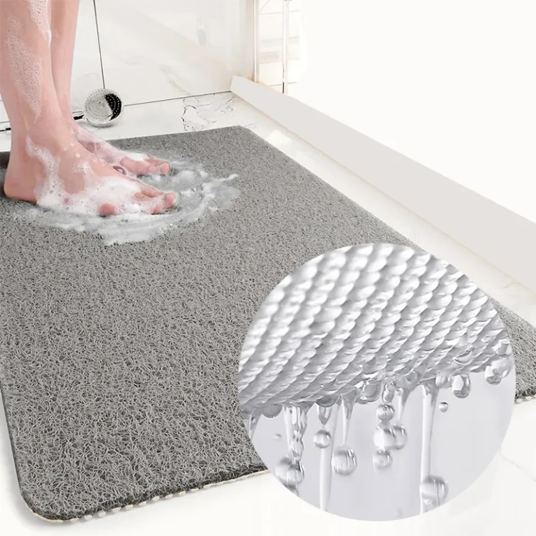 Draining pvc shower mats