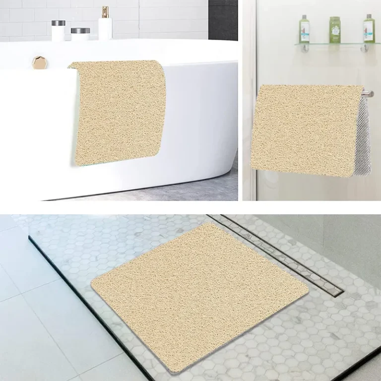 Draining pvc shower mats