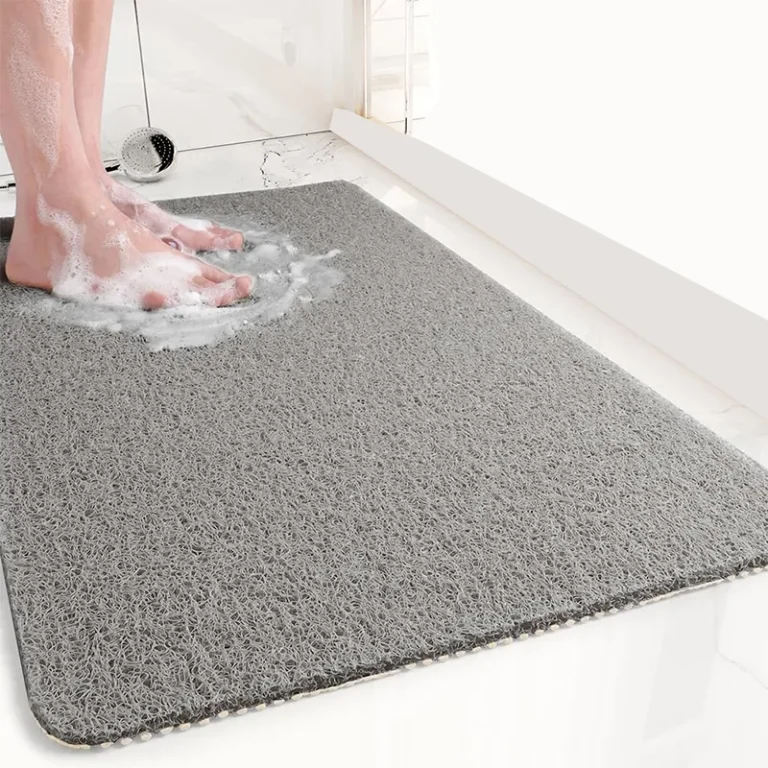 Draining pvc shower mats