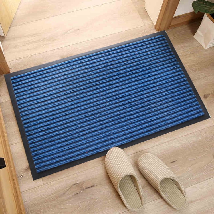 Heavy-duty double stripe welcome door mats