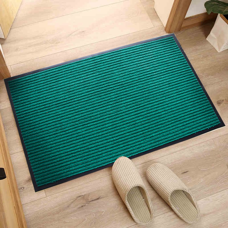 Heavy-duty double stripe welcome door mats