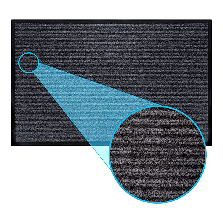 Heavy-duty double stripe welcome door mats