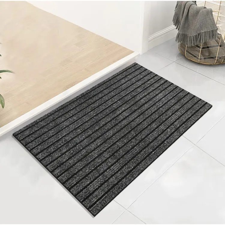 Polyester seven rib doormat welcome mats