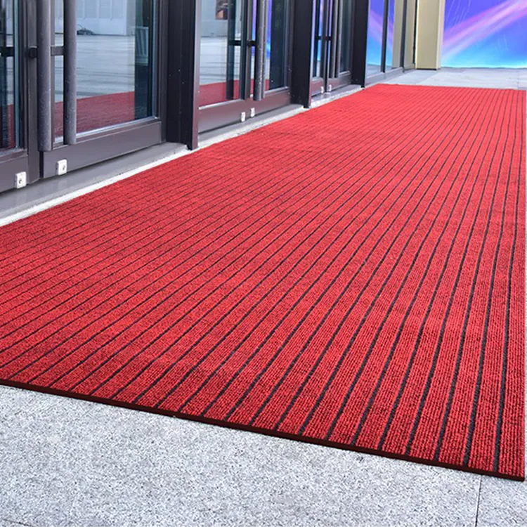 Polyester seven rib doormat welcome mats