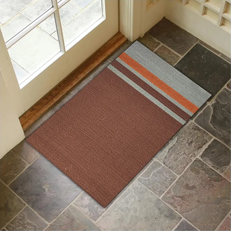 Tapis utilitaires en PVC à boucle pour porte d'entrée