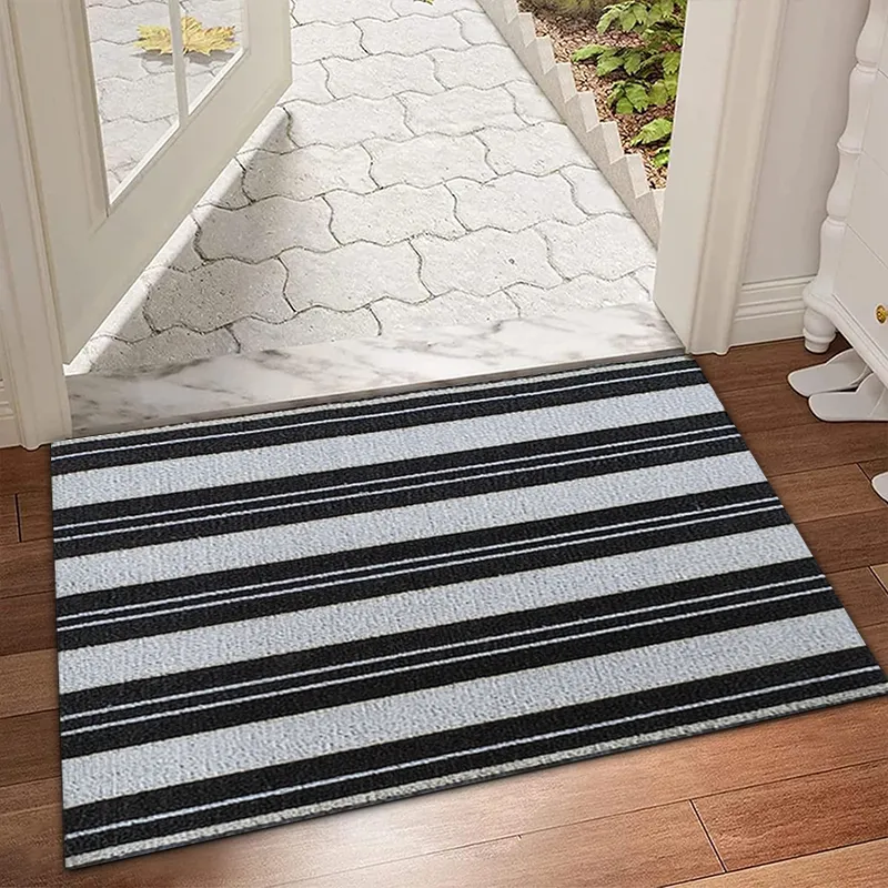 Paillasson Teslin en PVC avec boucle pour porte d'entrée