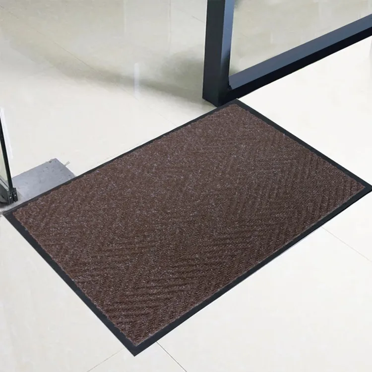 commercial anti slip outdoor herringbone front door mats