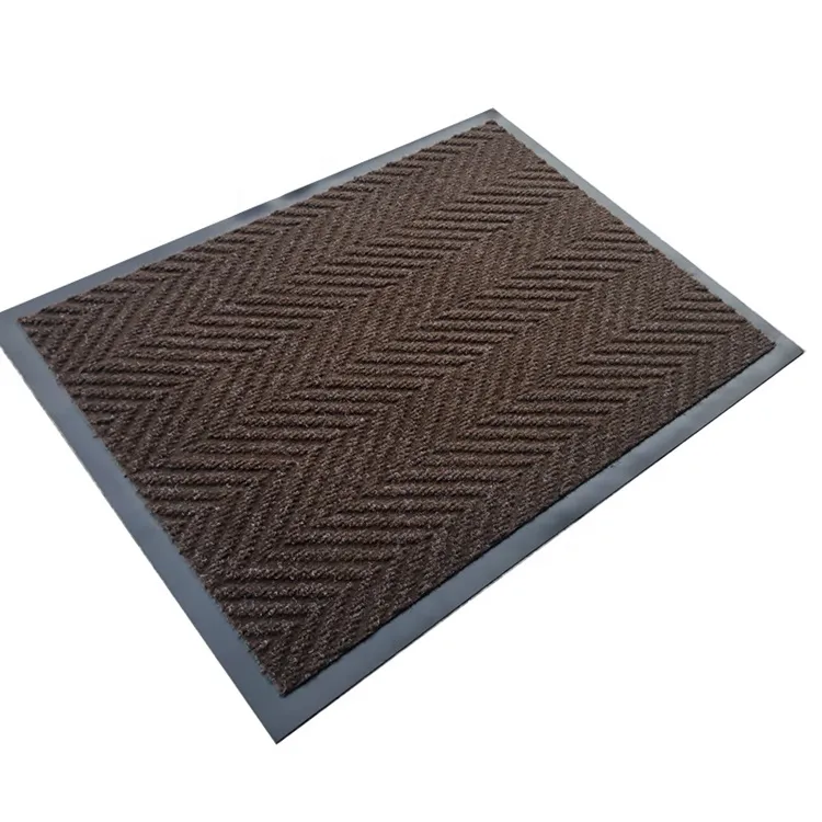 commercial anti slip outdoor herringbone front door mats