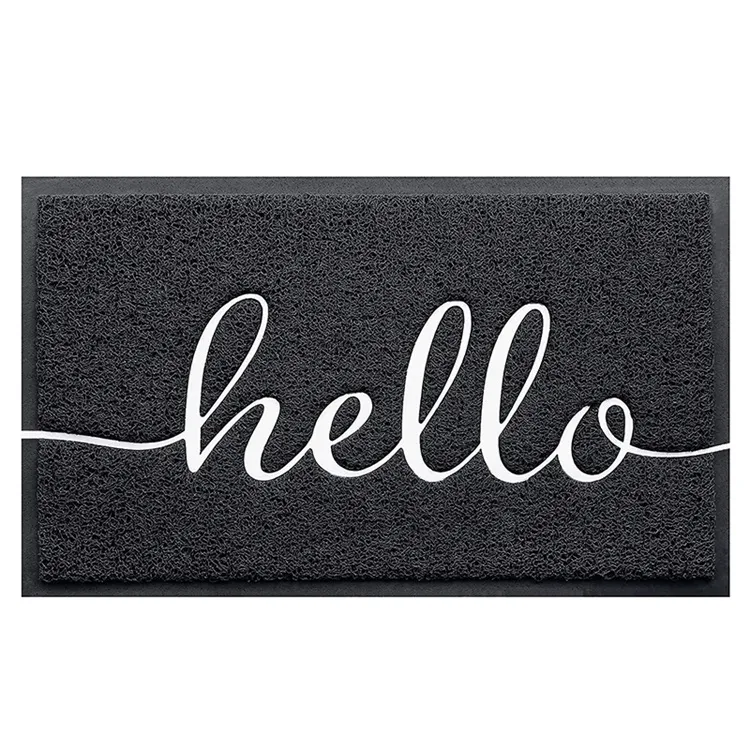 factory wholesale pvc coil hello door mats