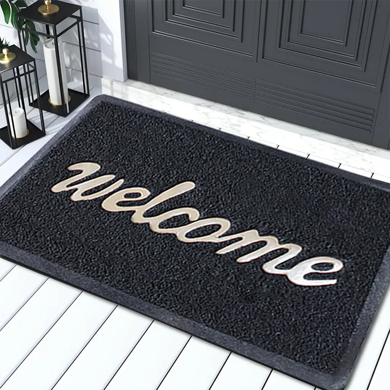 Welcome mat at entrance