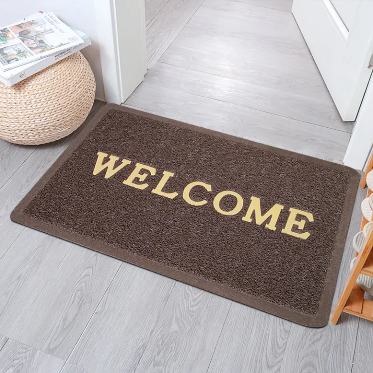 heavy duty hello spaghetti noodles door mat