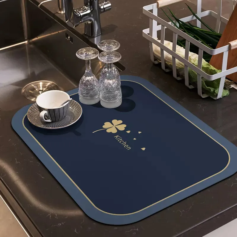 tapis de séchage de vaisselle de cuisine