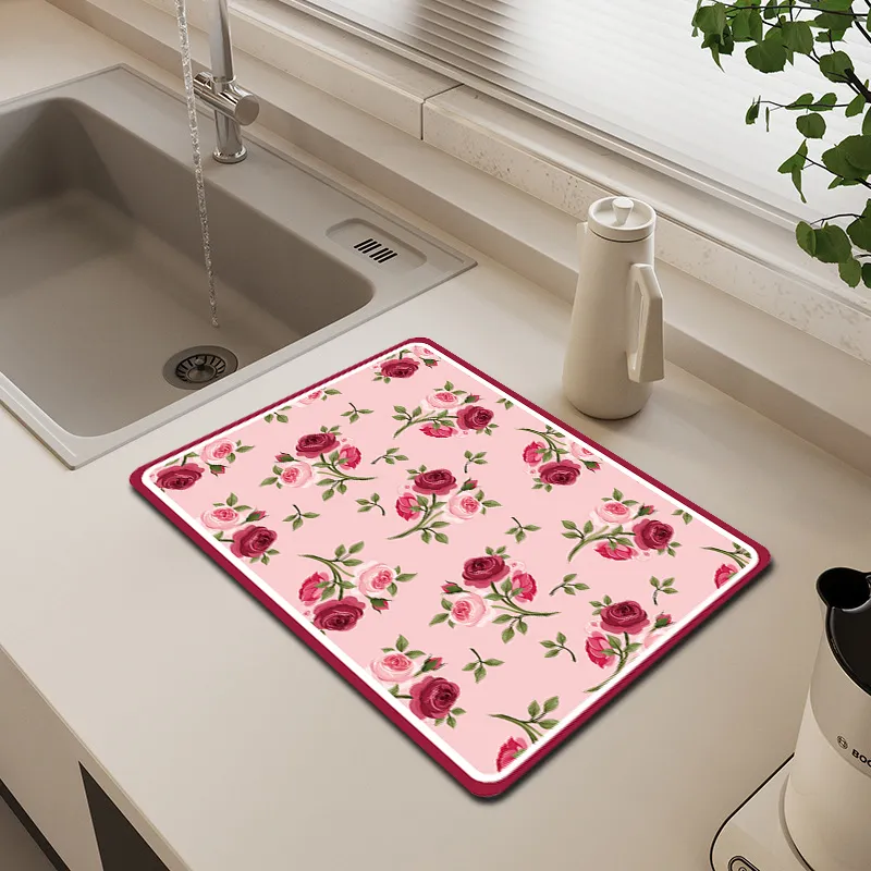 custom kitchen dish drying mats