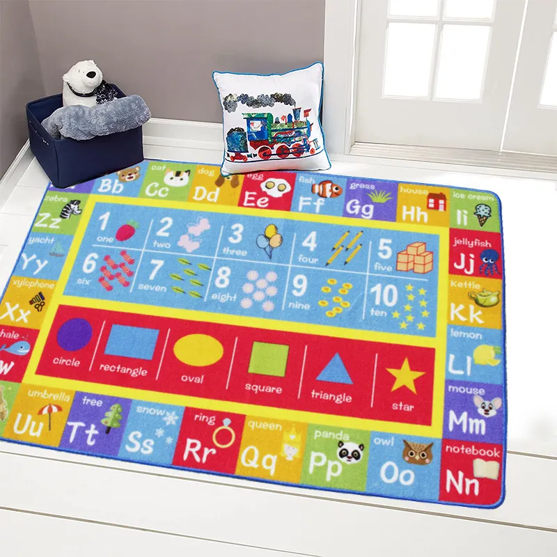 tapis pour enfants à poils bouclés