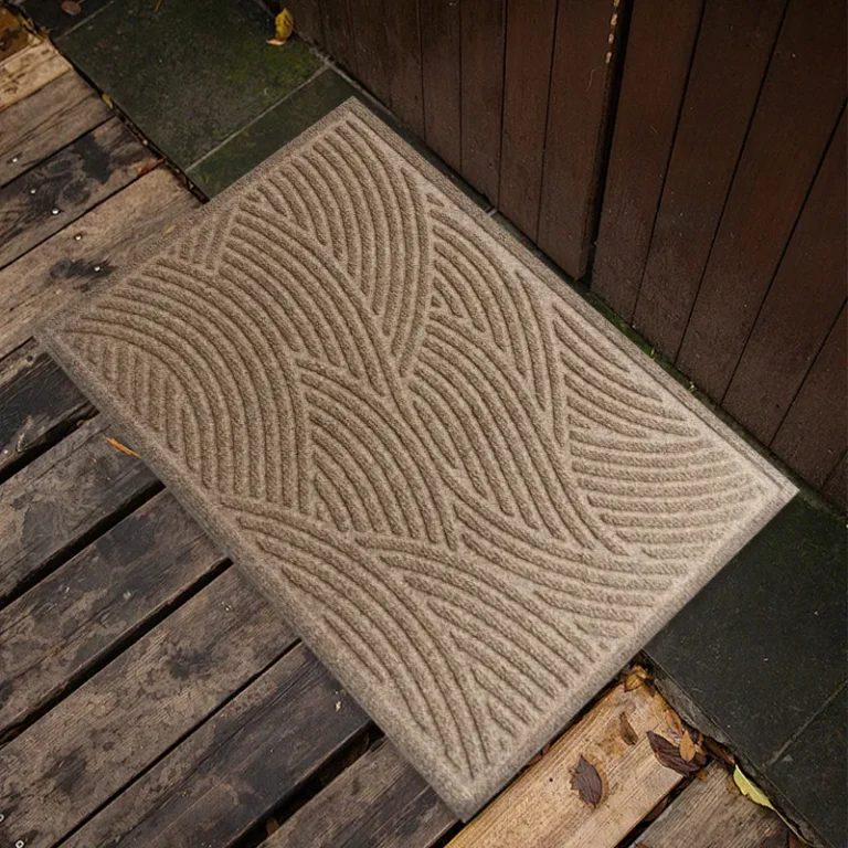 velour embossed door mats