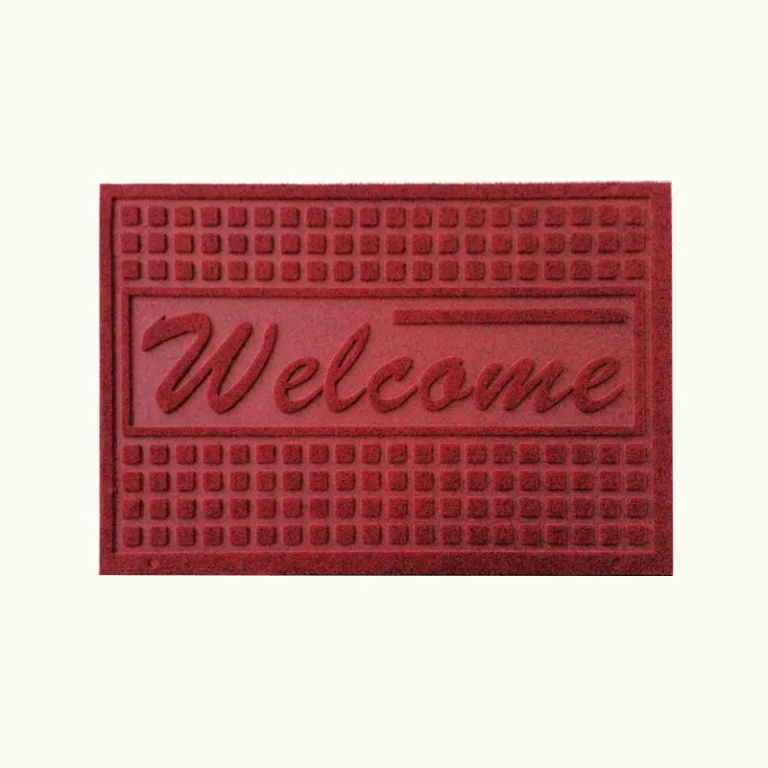 velour embossed door mats