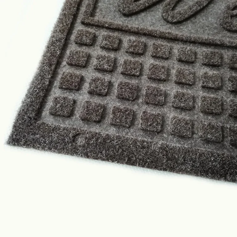 velour embossed door mats