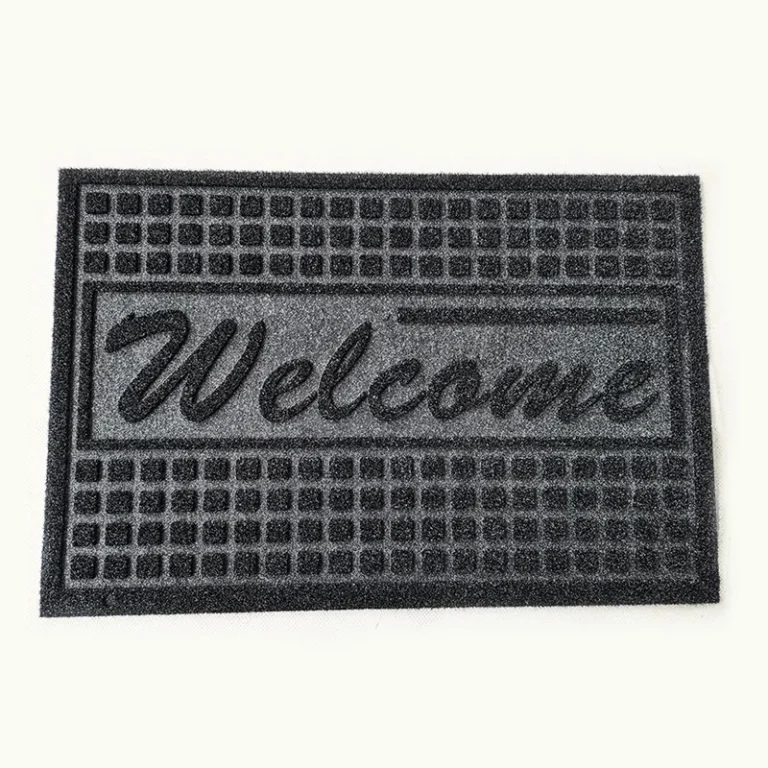 velour embossed door mats