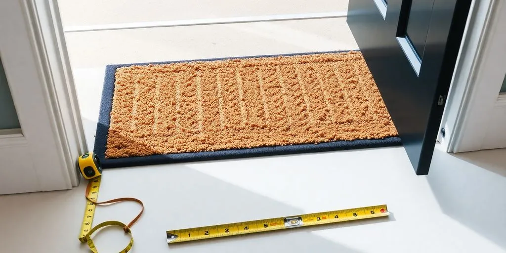 Install recessed doormats