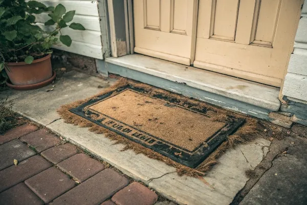 Worn-out welcome mat