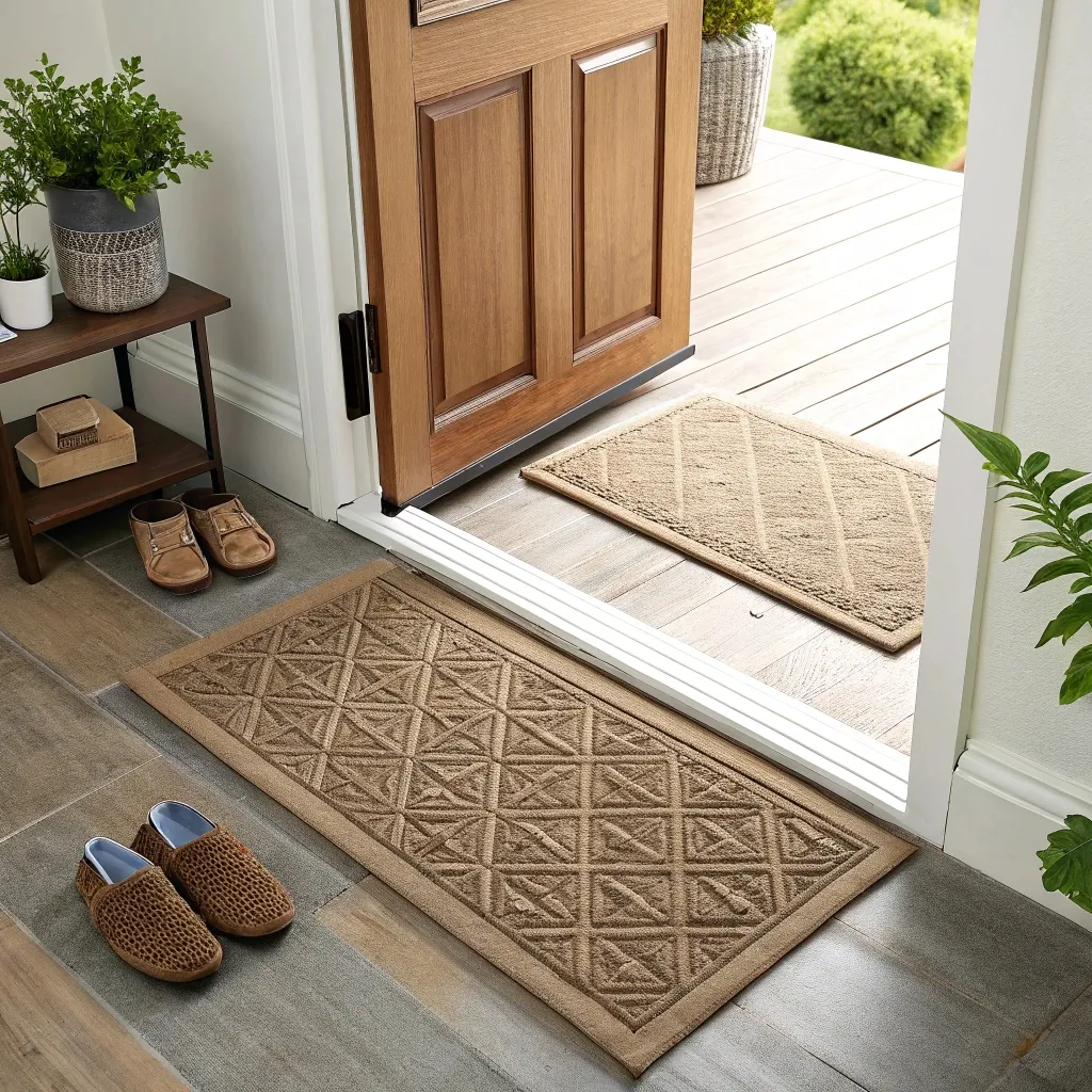 [تشک های داخلی و خارجی](https://www.makeanentrance.com/choose-the-right-doormat)[^1]