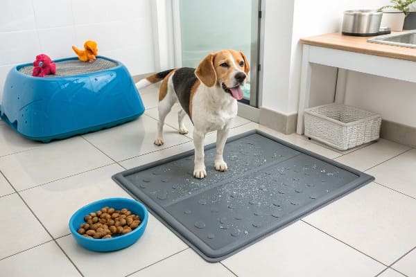 Rubber mat odor management