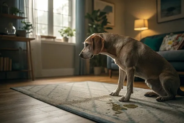 Dog Peeing on Rug