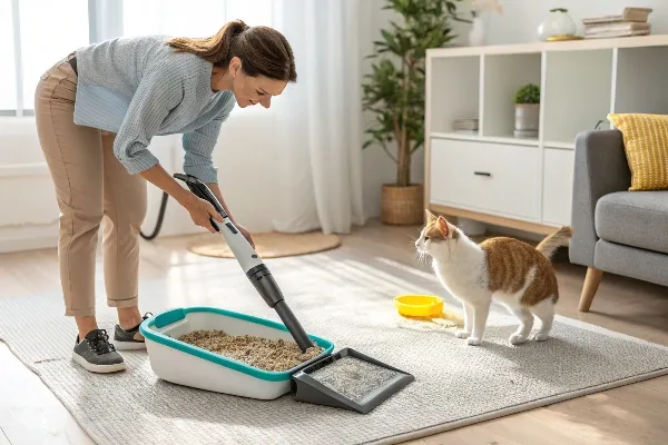 Cleaning litter mat