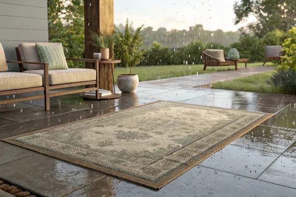 Ruggable outdoor rug