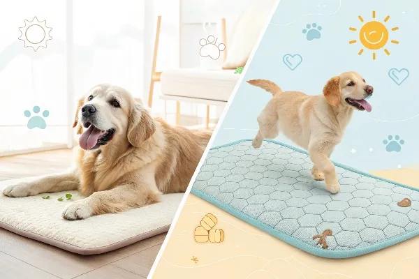 dog using comfort mat