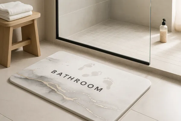 stone bath mat diatomaceous earth for bathroom