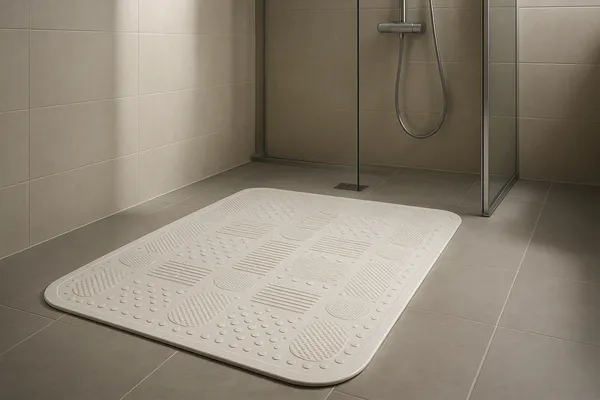 non-slip bath mat for modern shower safety