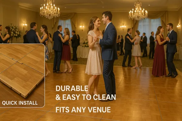 modular dance floor portable snaplock tiles