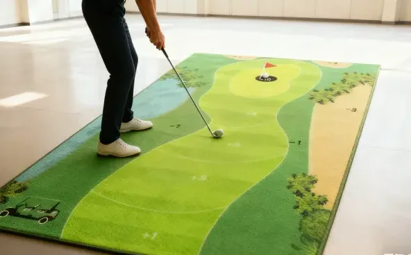What is a golf practice mat